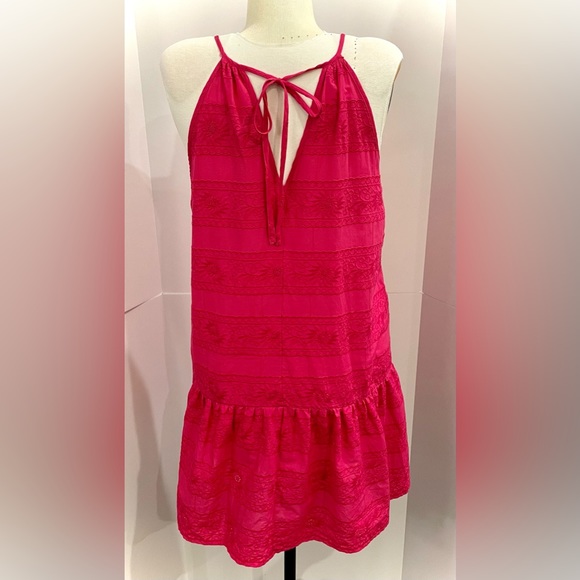 ASOS Pink Broderie Sundress, Size 10 - Picture 4 of 6